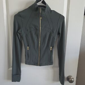 lululemon athletica Women's Green Bomber Jacket